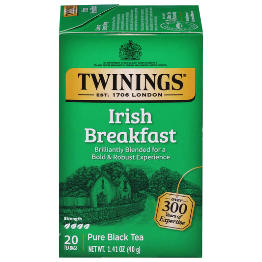 Twinings Irish Breakfast Pure Black Tea 20 Tea Bags