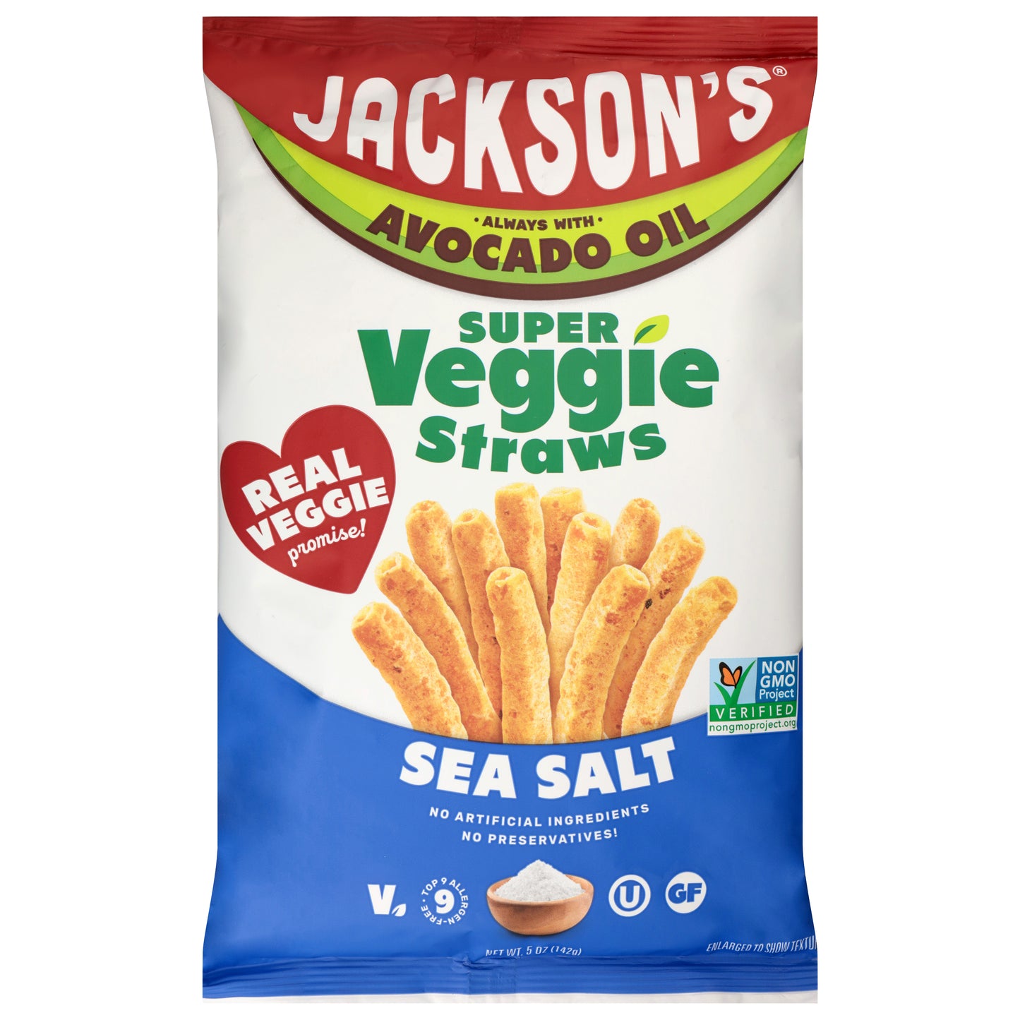Jackson's Super Sea Salt Veggie Straws 5 oz