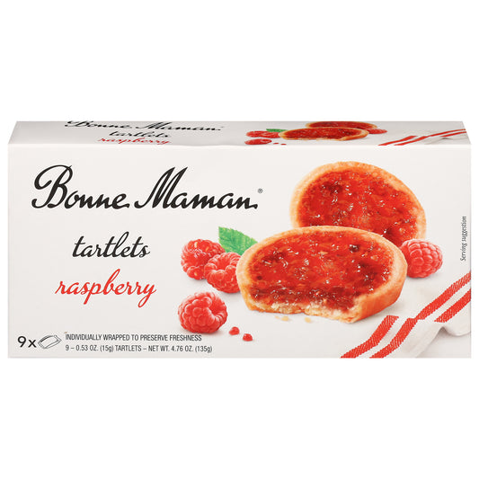 Bonne Maman Raspberry Tartlets 9 - 0.53 oz Wrappers