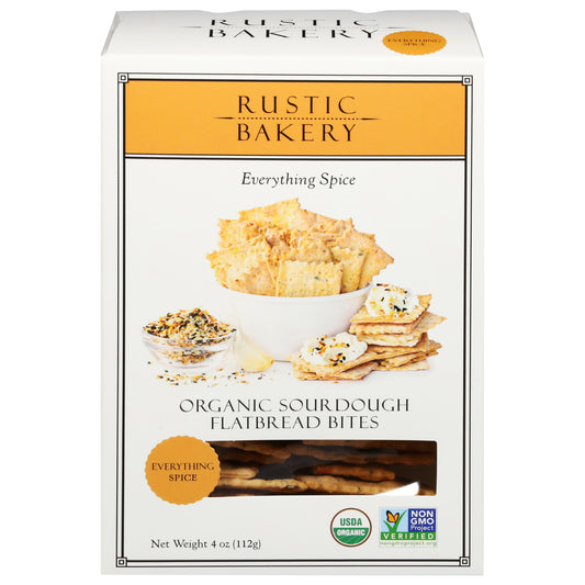 Rustic Bakery Organic Sourdough Everything Spice Flatbread Bites 4 oz