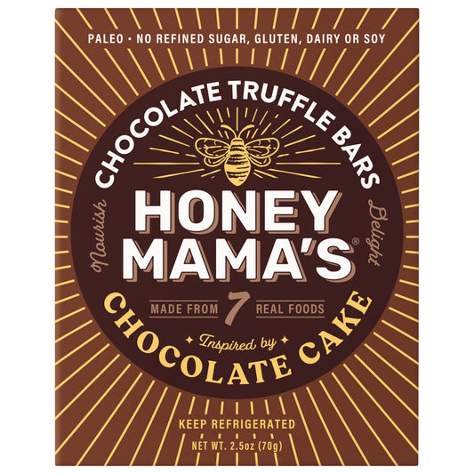 Honey Mama's Chocolate Cake Chocolate Truffle Bar 2.5oz