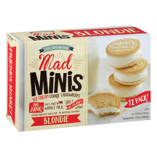 Little Something Foods 12 Pack Blondie Ice Cream Cookie Sandwiches 12 ea