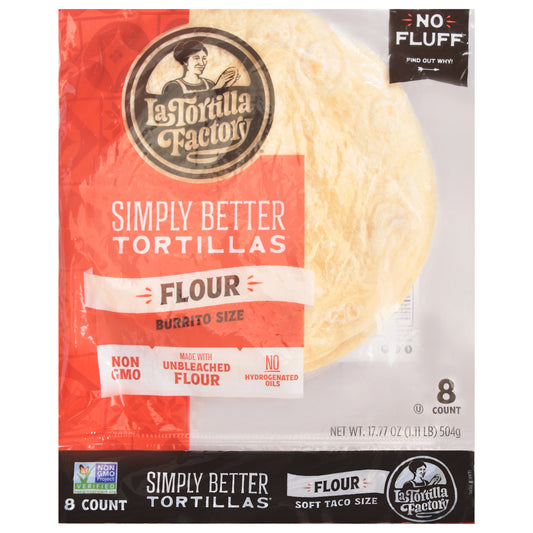 La Tortilla Factory Simply Better Burrito Size Flour Tortillas 8 ea