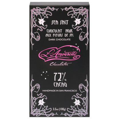 L'Amourette 72% Cacao Sea Salt Dark Chocolate 3.5 oz