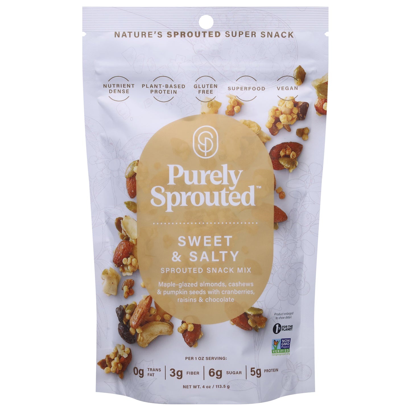 Purely Sprouted Sprouted Sweet & Salty Snack Mix 4 oz