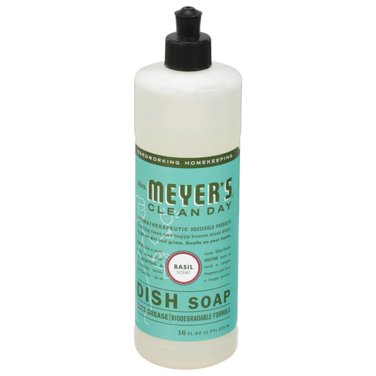 Mrs. Meyer's Clean Day Basil Scent Dish Soap 16 fl oz