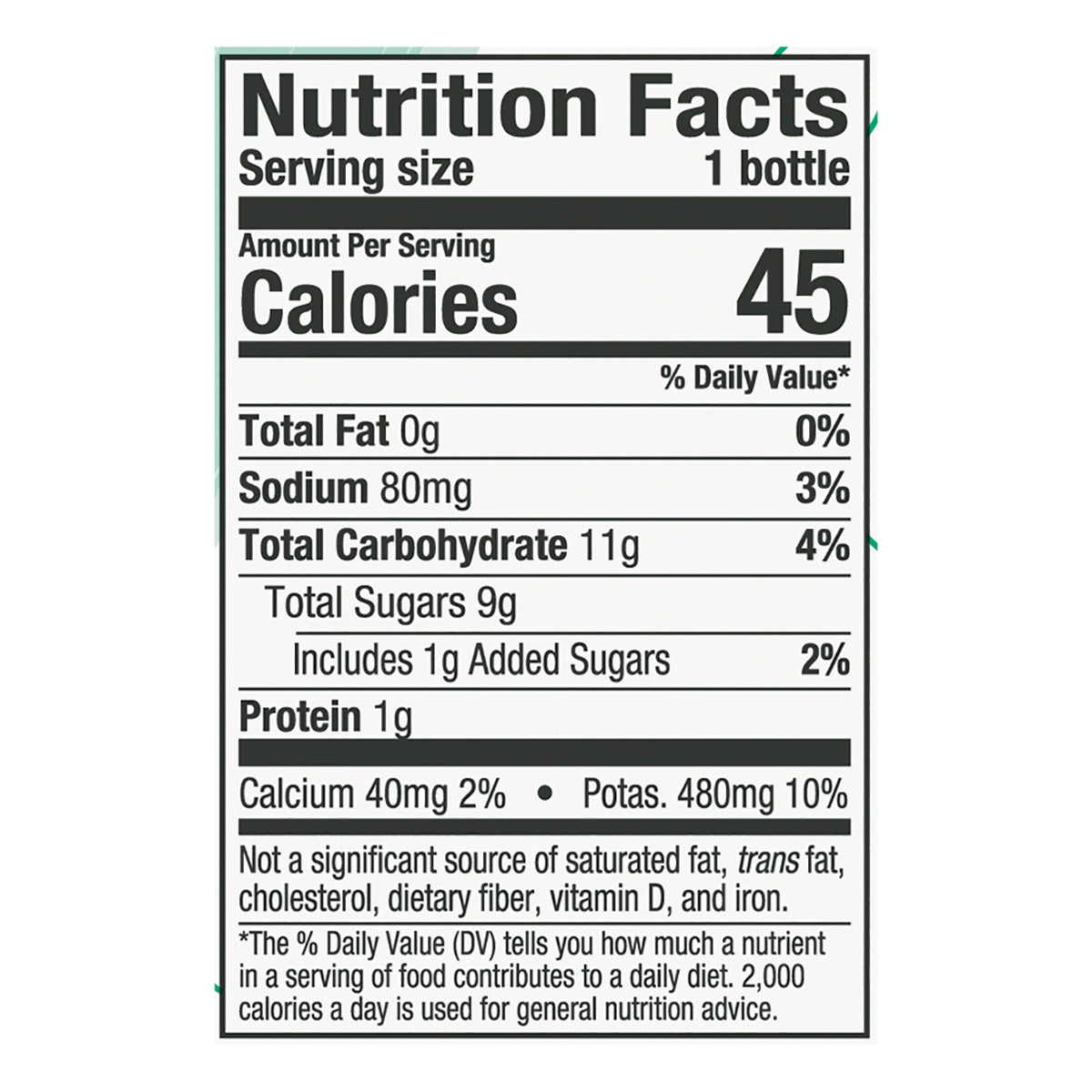 KeVita Sparkling Probiotic Drink, Mojita Lime Mint Coconut, 15.2 Fl Oz Bottle