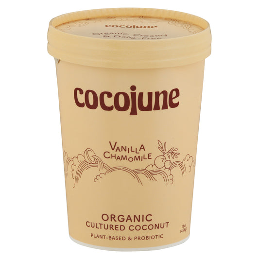 Cocojune Organic Vanilla Chamomile Cultured Coconut 16 oz
