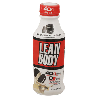 Lean Body Cookies & Cream Protein Shake 14 fl oz
