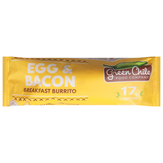 Green Chile Food Company Egg & Bacon Breakfast Burrito 6 oz