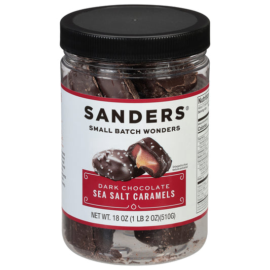 Sanders Dark Chocolate Sea Salt Caramels 18 oz
