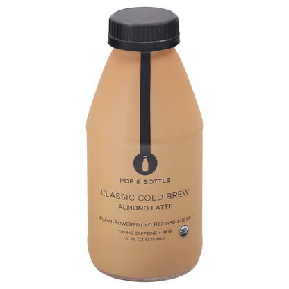 Pop & Bottle Classic Cold Brew Almond Latte 11 fl oz