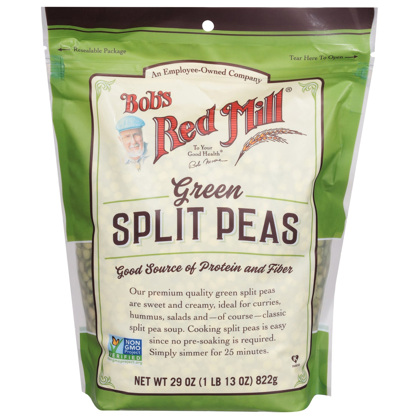 Bob's Red Mill Green Split Peas 29 oz