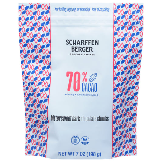 Scharffen Berger Bittersweet Dark Chocolate Chunks Chocolate Maker 7 oz