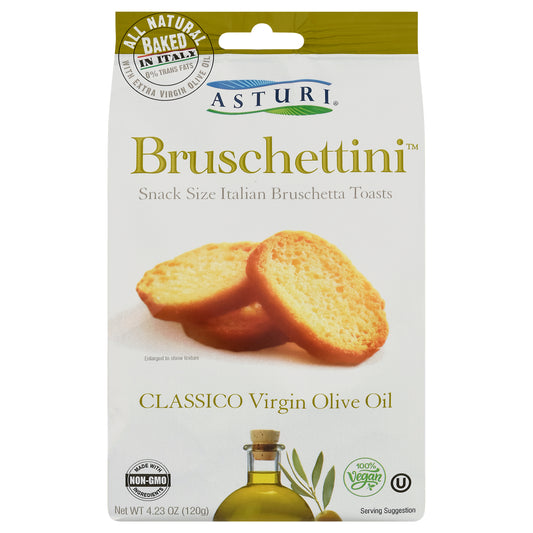 Asturi Bruschettini Italian Classico Snack Size Bruschetta Toasts 4.23 oz