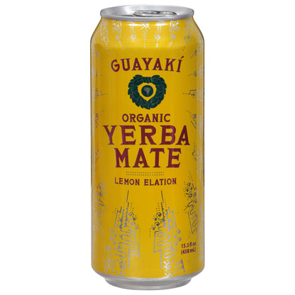 Guayaki Organic Lemon Elation Yerba Mate 15.5 fl oz