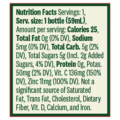 Suja Organic Immunity Elderberry Apple Shot, 2 fl oz Bottle