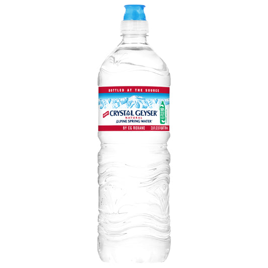 Crystal Geyser Alpine Spring Water 23.6 fl oz Bottle