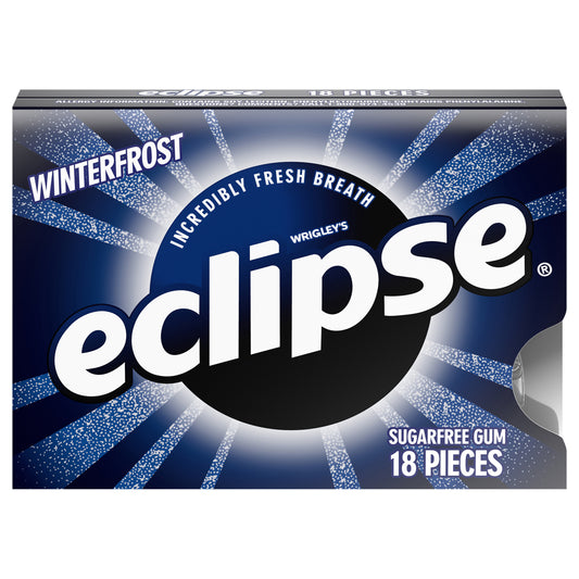 ECLIPSE Winterfrost Sugar Free Chewing Gum, Single Pack, 18 Piece