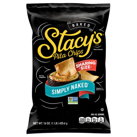 Stacy's Baked Pita Chips Simply Naked 16 Oz