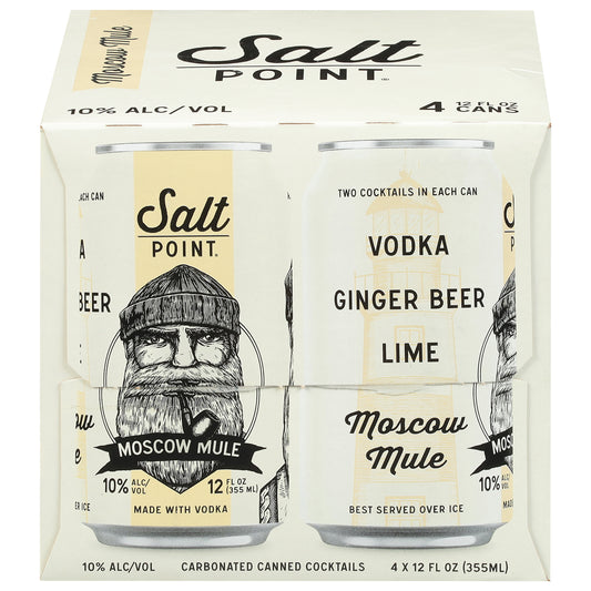 Salt Point Canned Moscow Mule Cocktail 4 - 12 fl oz Cans