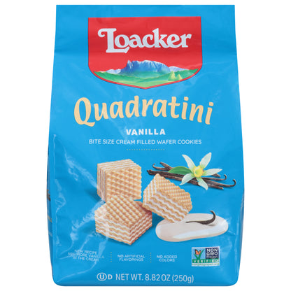 Loacker Quadratini Vanilla Wafer Cookies Bite Size 8.82 oz