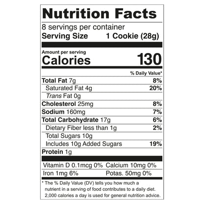 Tate's Bake Shop Soft Baked Cookies, Chocolate Chip, 8 oz