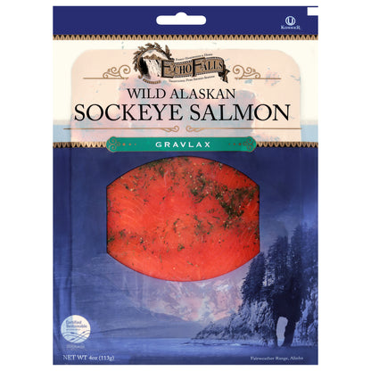 Echo Falls Wild Alaskan Gravlax Sockeye Salmon 4 oz