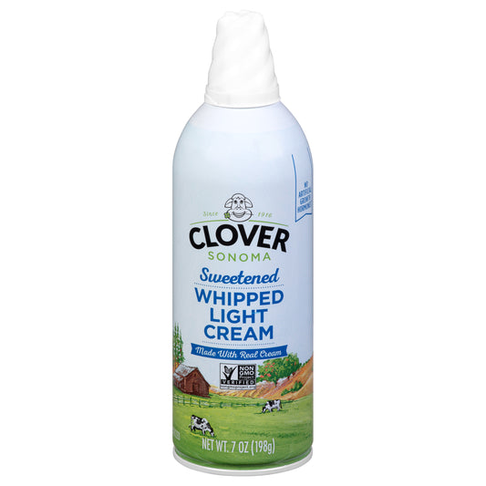 Clover Sweetened Whipped Light Cream 7 oz
