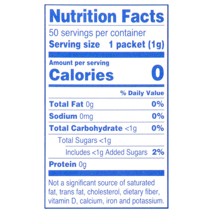 Equal Zero Calorie 50 Pack Original Sweetener 50 ea