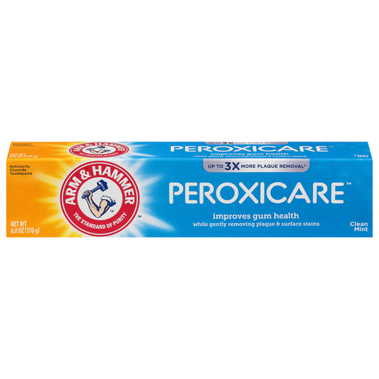 Arm & Hammer Peroxicare Anticavity Fluoride Clean Mint Toothpaste 6.0 oz