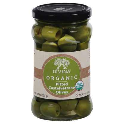 Divina Pitted Castelvetrano Organic Olives 10.6 oz