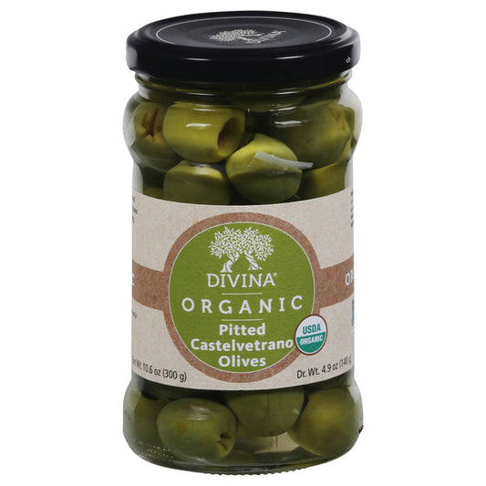 Divina Pitted Castelvetrano Organic Olives 10.6 oz