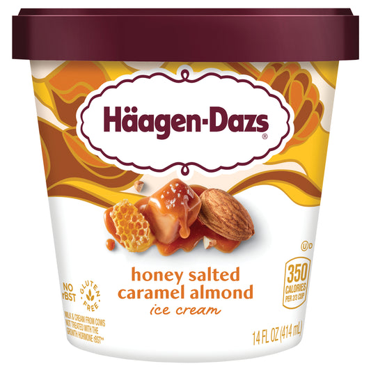 Haagen Dazs® Honey Salted Caramel Almond Ice Cream, 14 fl Oz