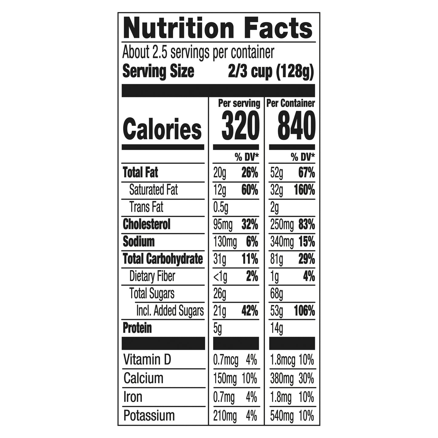Haagen-Dazs Cookies & Cream Ice Cream 14 fl oz