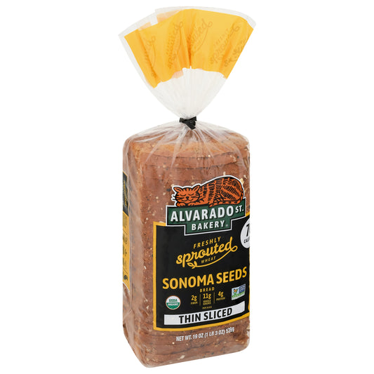 Alvarado St. Bakery Freshly Sprouted Wheat Thin Sliced Sonoma Seeds Bread 19 oz