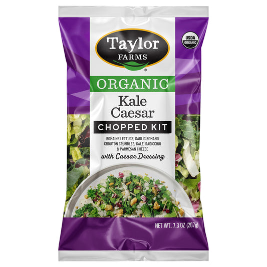 Taylor Farms Organic Kale Caesar Chopped Kit with Caesar Dressing 1 ea