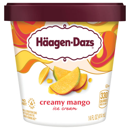 Haagen-Dazs Creamy Mango Ice Cream, 14 fl Oz