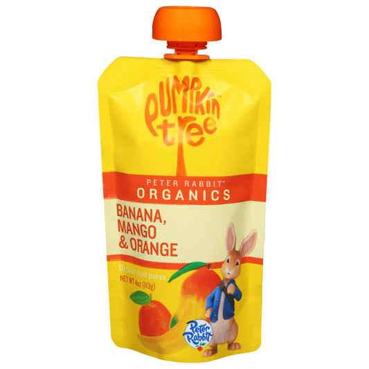 Pumpkin Tree Peter Rabbit Organics Organic Banana, Mango & Orange Fruit Puree 4 oz