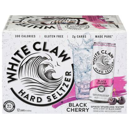White Claw Hard Seltzer Black Cherry Hard Seltzer 12 - 12 fl oz Cans