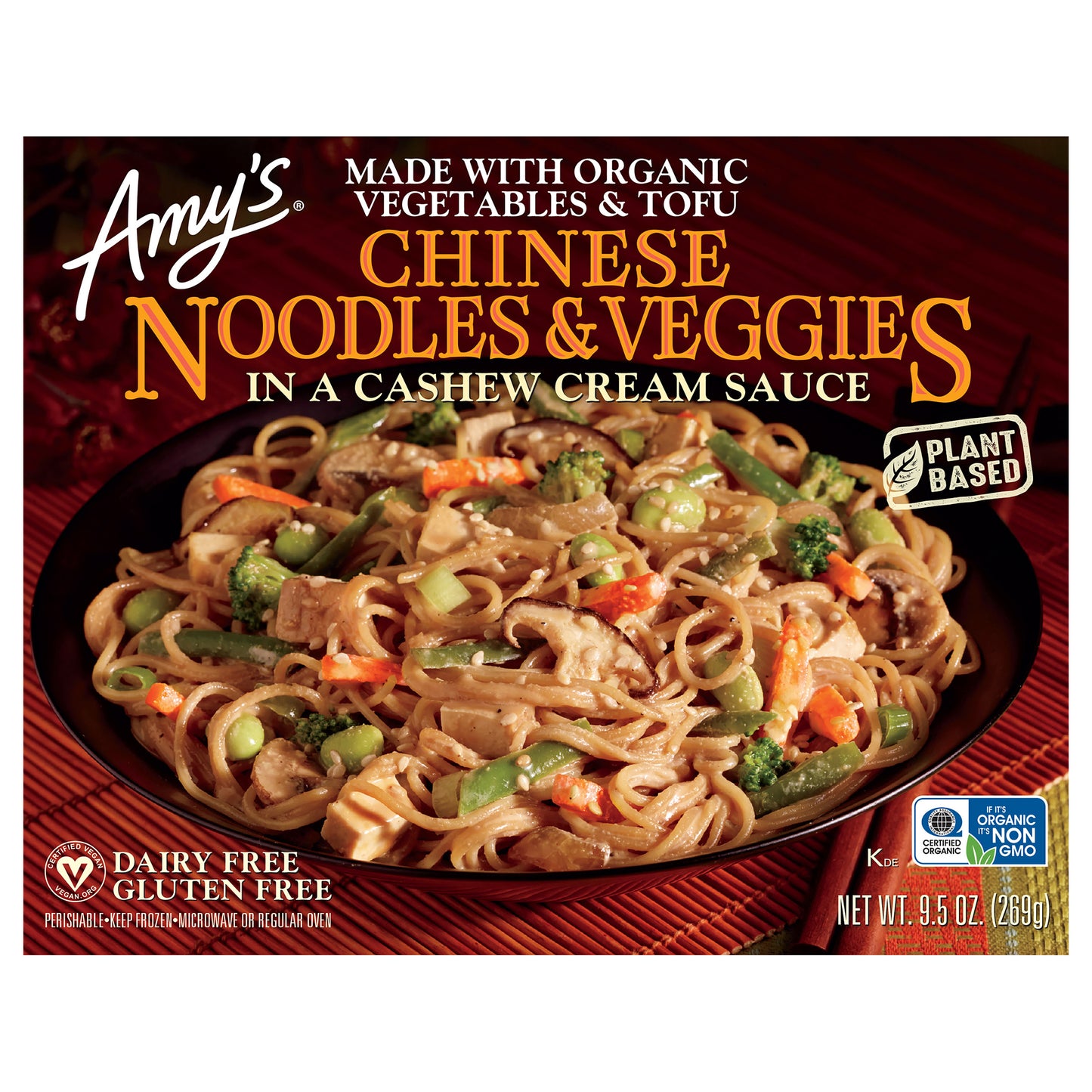 Chinese Noodles & Veggies in a Cashew Cream Sauce
