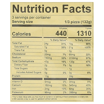 Vicolo Corn Meal Crust Pesto Margherita Pizza 14.0 oz