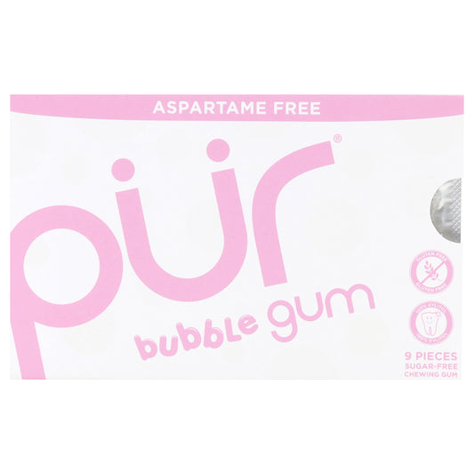 Pur Aspartame Free Sugar-Free Bubblegum Gum 9 Pieces