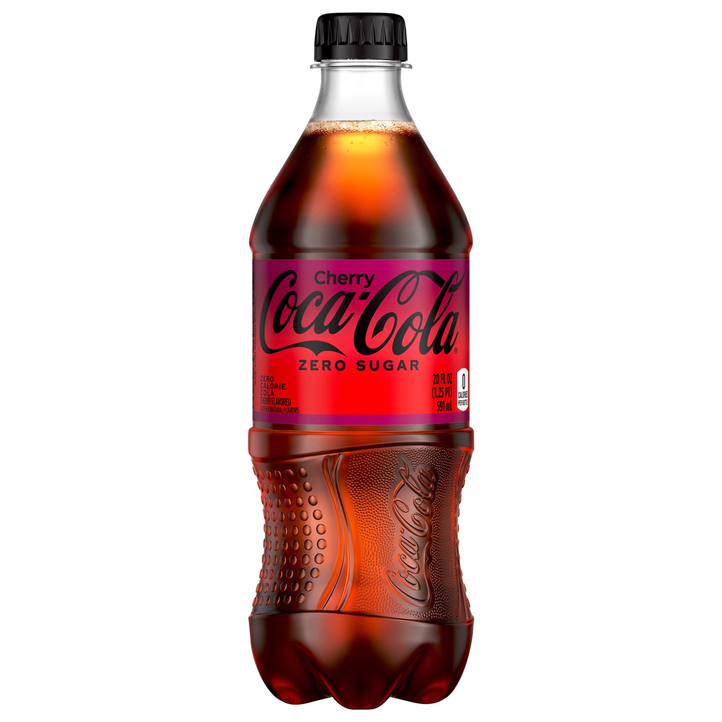 Coca-Cola Cherry Zero Bottle, 20 fl oz