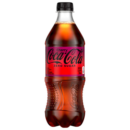 Coca-Cola Cherry Zero Bottle, 20 fl oz