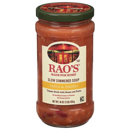 Rao's Italian Style Slow Simmered Pasta & Fagioli Soup 16 oz