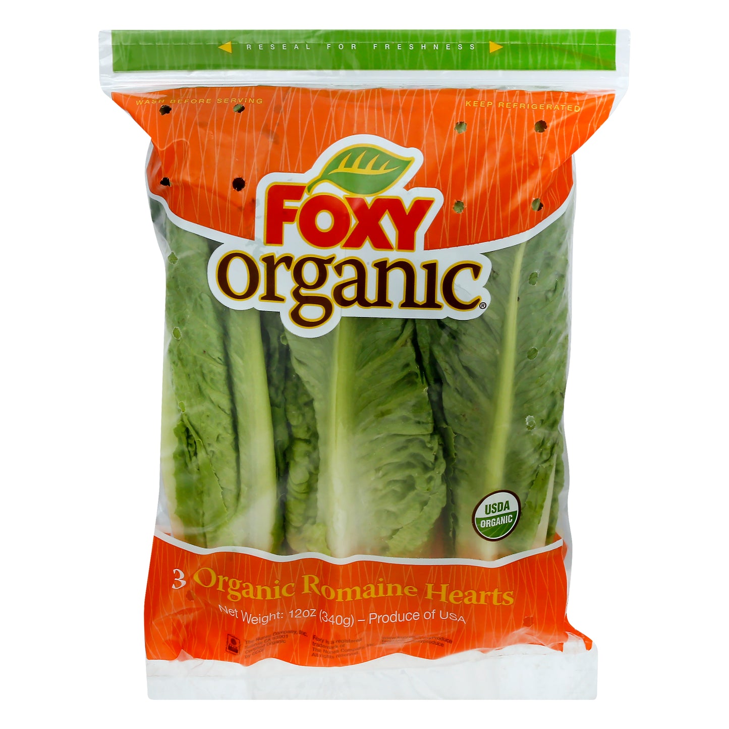 Foxy Organic Organic Romaine 3 ea