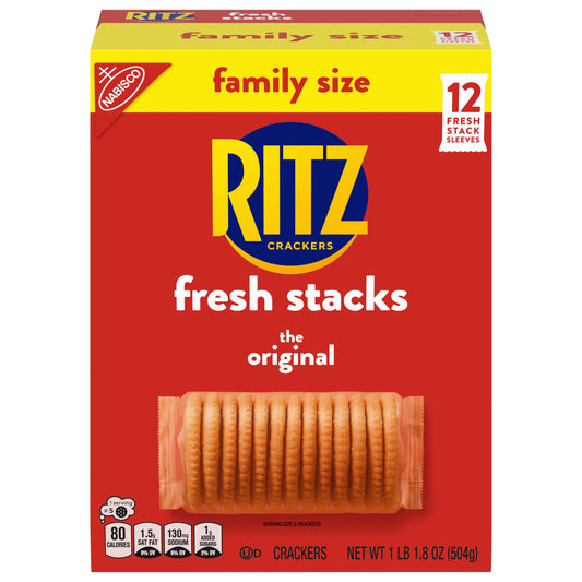 RITZ Fresh Stacks Original Crackers, Family Size, 17.8 oz