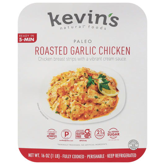 Kevin's Natural Foods Paleo Roasted Garlic Chicken 16 oz