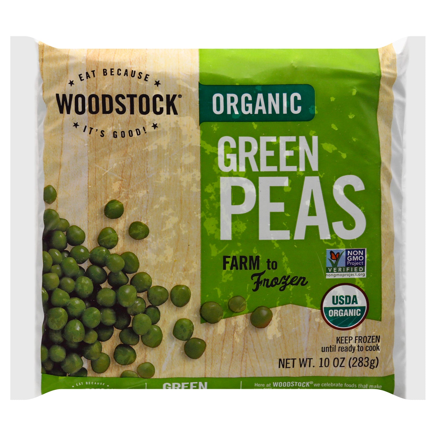 Woodstock Organic Green Peas 10 oz